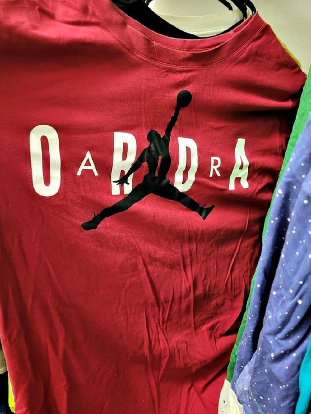 Jordan Air Jumpman Graphic T-Shirt Red & Black XXL